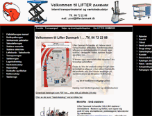 Tablet Screenshot of lifterdanmark.dk